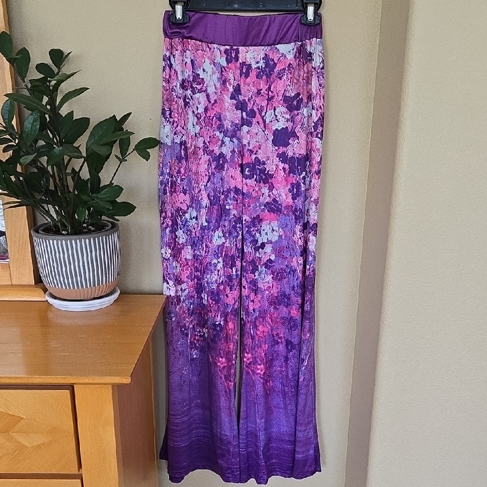 Floral Purple Maxi Skirt